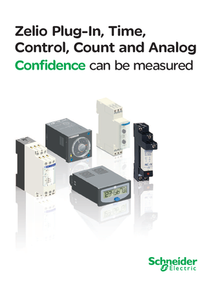 Zelio Plug-In, Time,Control, Count and Analog - Confidence can be measured